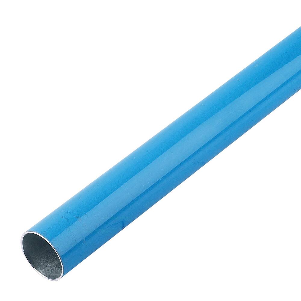 Blue 1-1/2" (40mm) pipe, 20 feet long