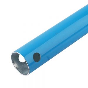 Blue 2-1/2" (63mm) pipe, 20 feet long