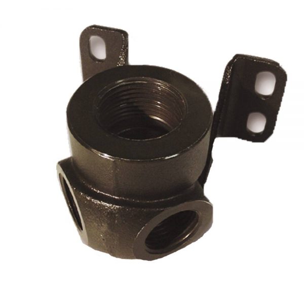 1/2" 2 Port 90 Degree Threaded Wall Bracket, NPT