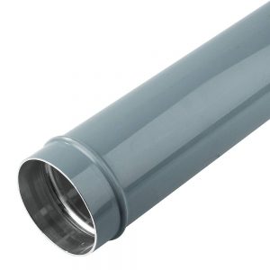 Gray 4" (101mm) pipe, 20 feet long