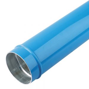 Blue 6" (168mm) pipe, 20 feet long