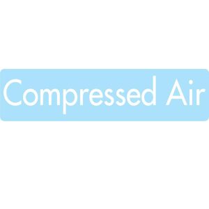 2" (50mm) to 2-1/2" (63mm) White Compressed Air Sticker (QTY: 16 CA + 8 White Parker Transair Stickers)