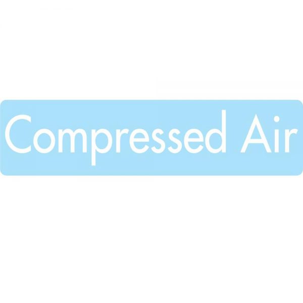 3" (76mm) to 4" (76mm) White Compressed Air Sticker (QTY: 16 CA + 8 White Parker Transair Stickers)