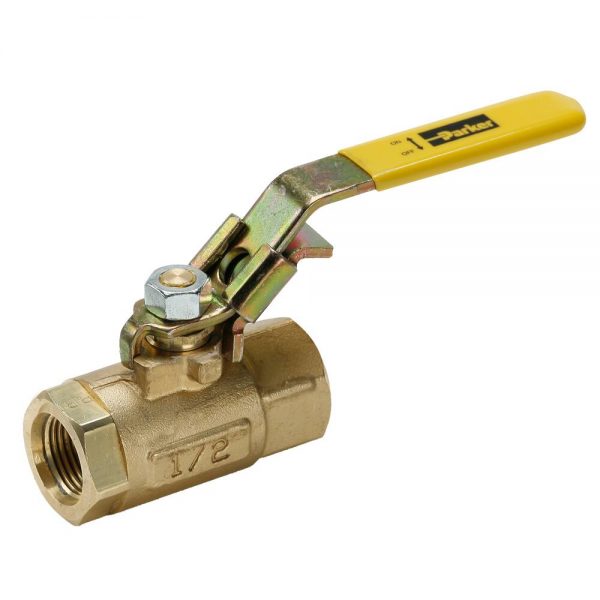 1-1/2" Threaded Brass Ball Valve with PTFE Seal